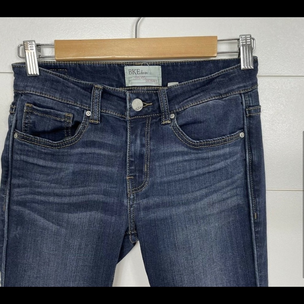 The Buckle BKE Jeans Size 25L Long Tall Stella Skinny 25 Dark Blue 33.5" Inseam